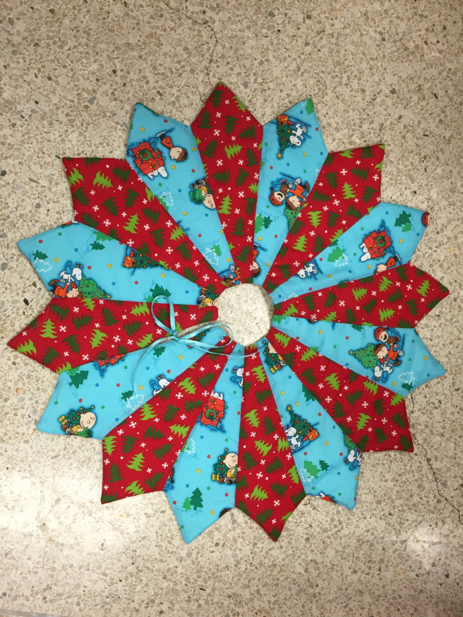 Christmas Tree Skirt Table Top Mini Charlie Brown Small Etsy