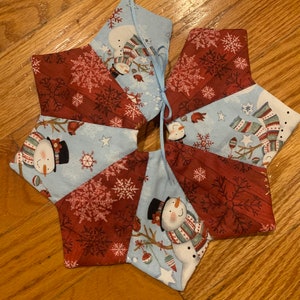 Christmas tree skirt, 11, 18, 22, 29, or 36 inch diameter, table top or full size, mini, snowman, small, country, quilted