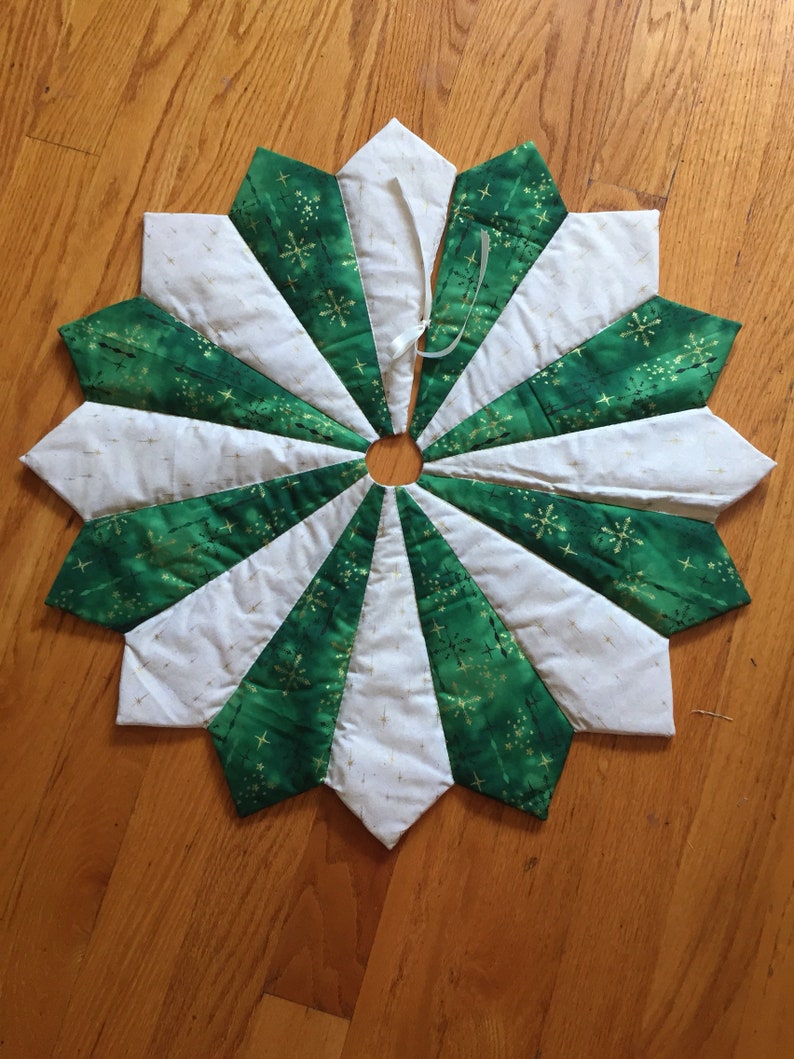 Christmas Tree Skirt Table Top Mini Star Small Victorian Etsy