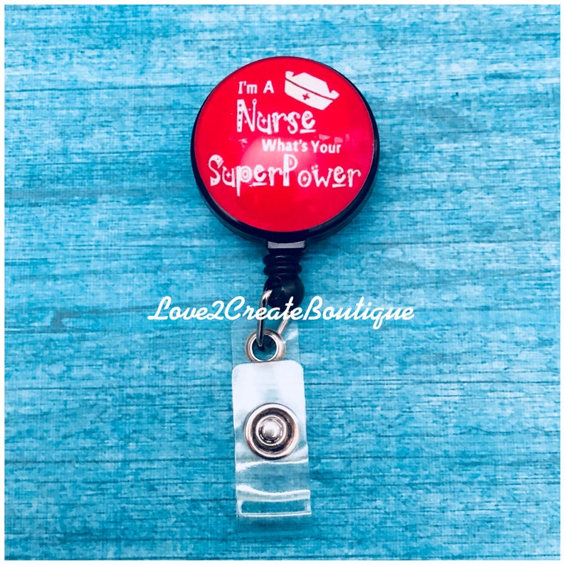 Nurse Badge Holder RN Retractable Badge Holder Nurse ID Etsy