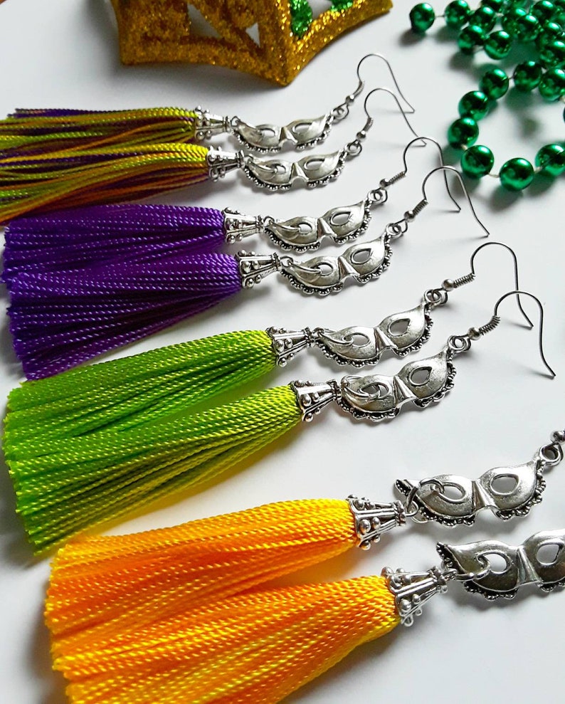 mardi gras tassel vest