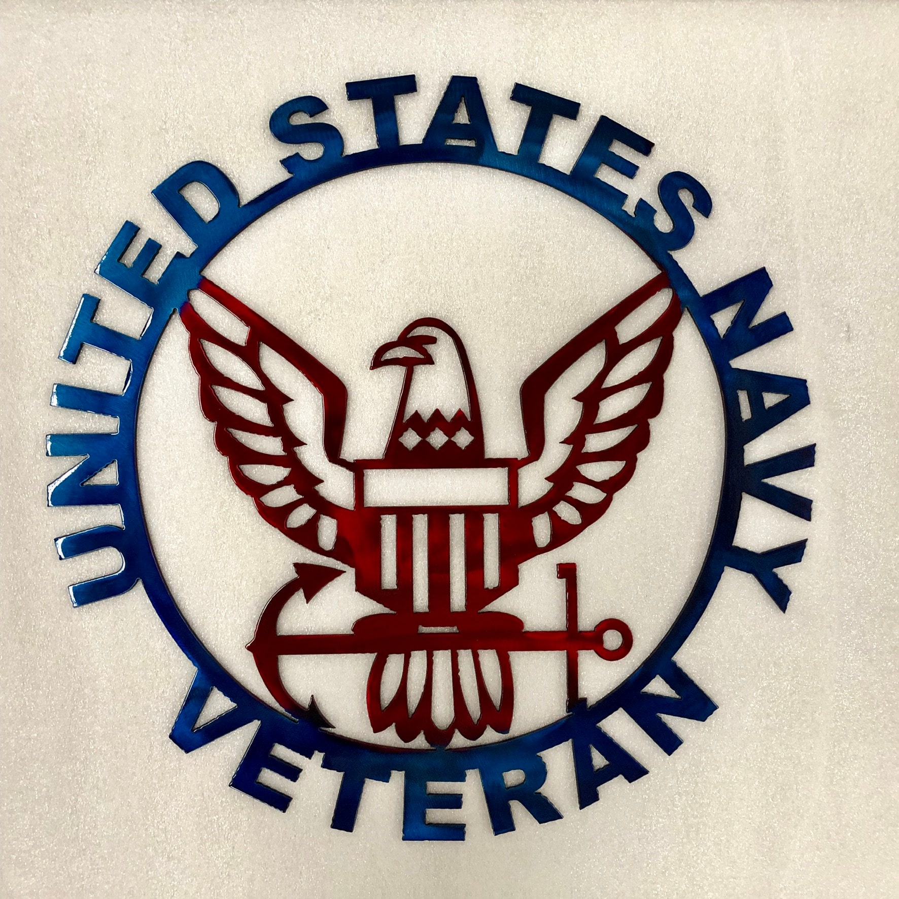 US Navy Veteran Metal Wall Art Veteran Sign Wall Decor Etsy