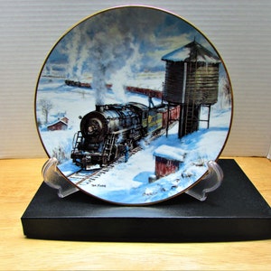 1993 vintage Plate Golden age of trains , &quot; The Long Haul.&quot;