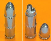 Vintage AUER Aluminum Bullet Lighter - Works