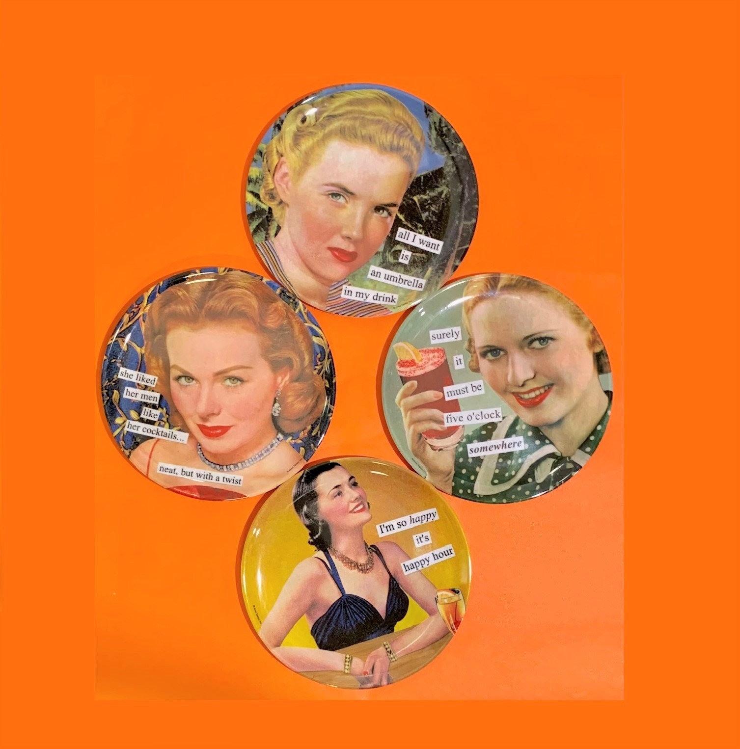 Anne Taintor Funny Refrigerator Magnet - 'Bottled Up' Humorous Kitchen Decor
