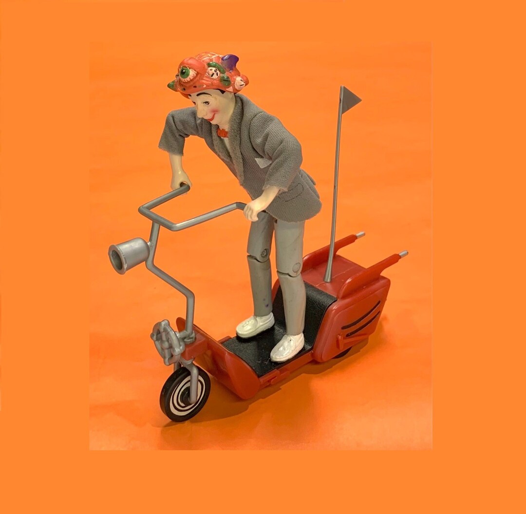 Vintage PEE WEE Herman Scooter Set FUN - Etsy