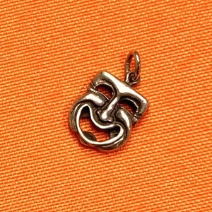 Vintage Comedy Tragedy Mask CHARM Pendant
