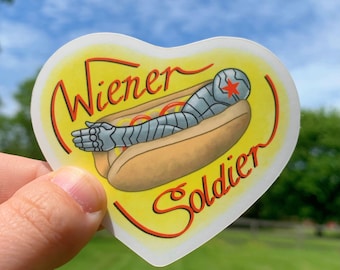 Wiener Soldier Sticker
