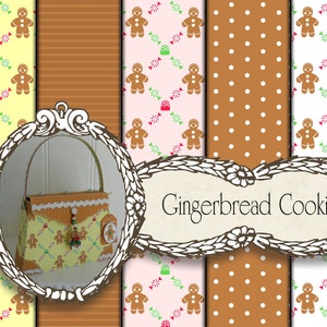 Polka Dot Digital Paper, Holiday Digital Paper, Christmas Digital Download for Gingerbread Man Paper Crafts, Holiday Art & Background Paper.