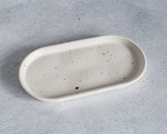 テラゾー 長方形トレイ 長方形のテラゾートレイ/皿：ホット＆コールドミックス 02 - Etsy 日本