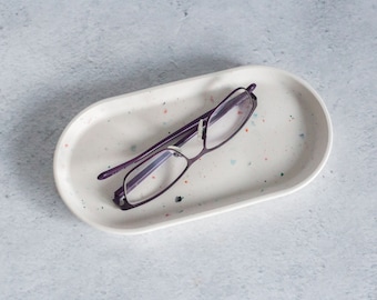 Oblong terrazzo tray/dish: hot & cold mix 02