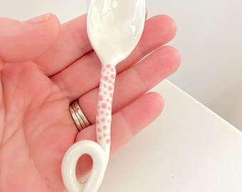 baby spoon with loop handle