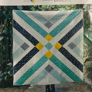 Retro Plaid Birch Quilts Mod Basics 3 Complete throw quilt Kit