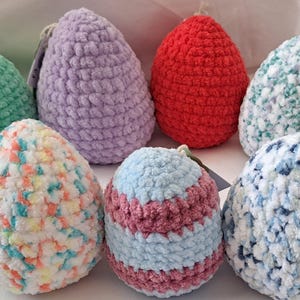 Easter Eggs Plush Amigurumi, Collectable, Decoration, various colours