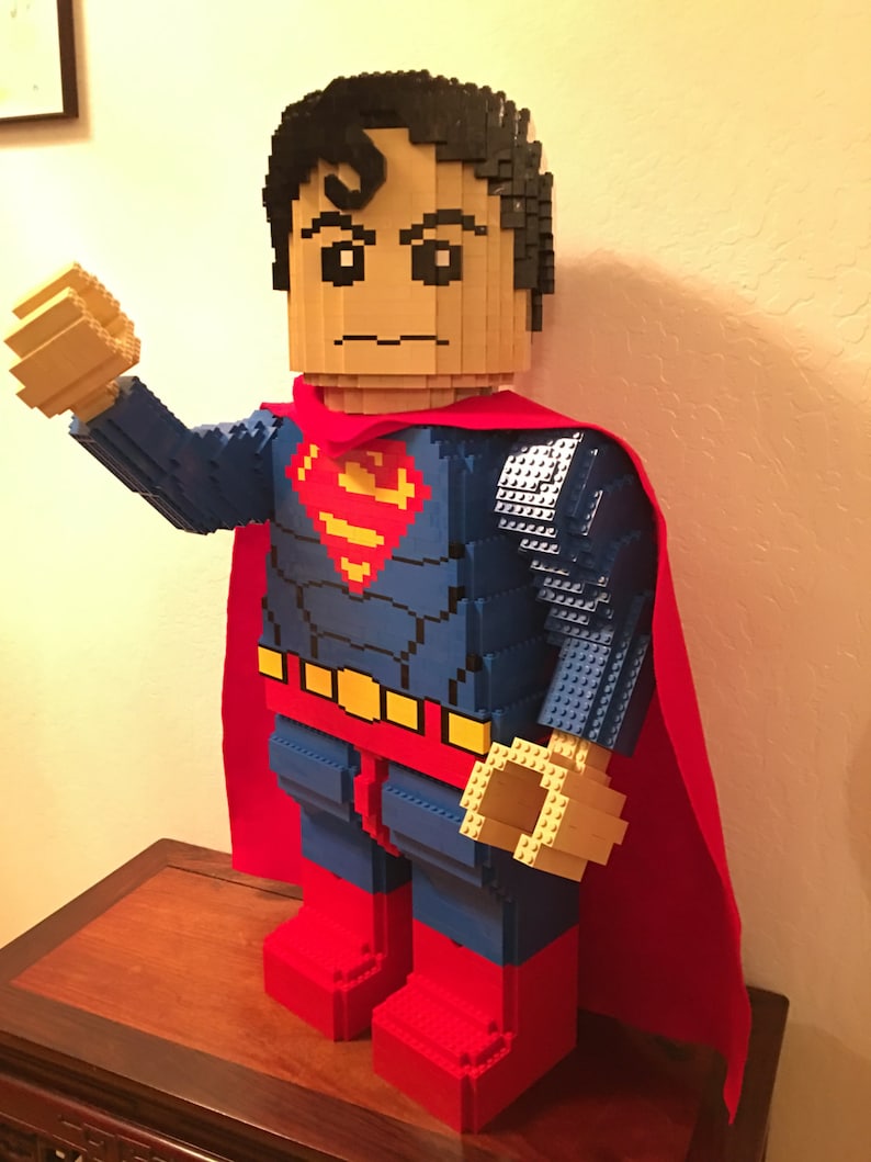 30-inch Superman Lego Sculpture | Etsy