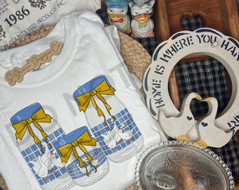 Goose lover granny cottage core vibes vintage thrifting design tshirt