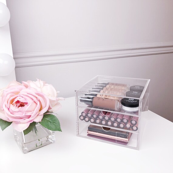 Veronica Vanity Top Organizer Acrylic Makeup Organizer Etsy