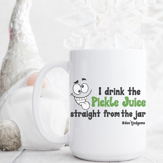 Pickle Lovers Mug, 15oz Ceramic Dill Pickle Mug, Pickle Lover Gift