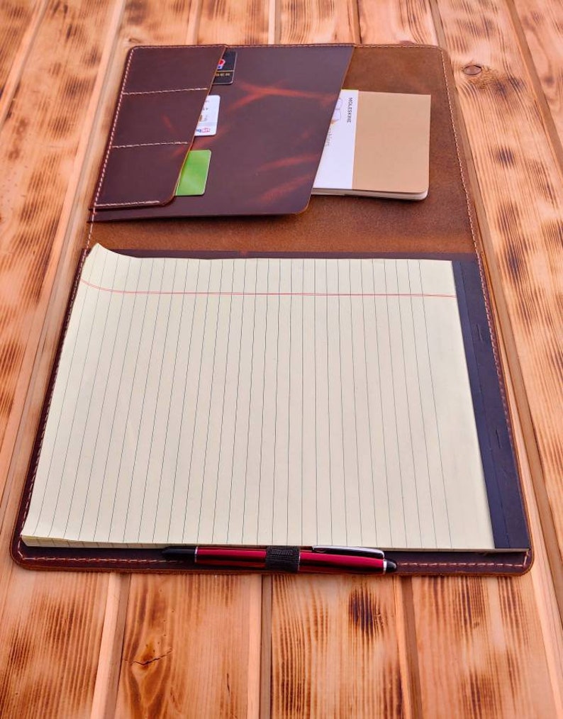 Cuir A4 Note Pad Portfolio Cover Couverture portefeuille A4 Etsy