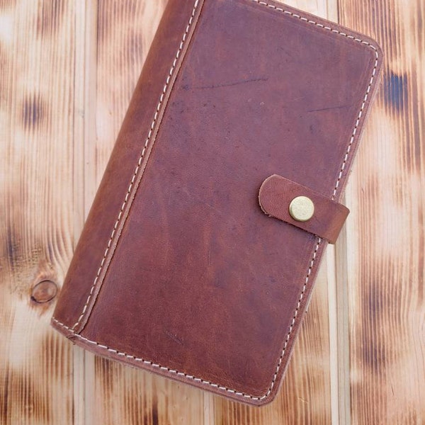READY TO SHIP - Leather Moleskine Large Journal Cover with Pen Loop, Large Notebook Cover, Leather Journal Cover, 5" x 8.25" Saddle Harvest