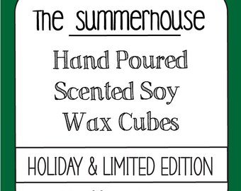 HOLIDAY & LIMITED EDITION Wax Melts Soy and Beeswax Fragranced Melting Cubes