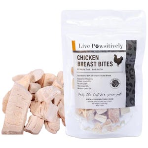 Live Pawsitively Freeze Dried Chicken Breast for Dogs/Dog Treats