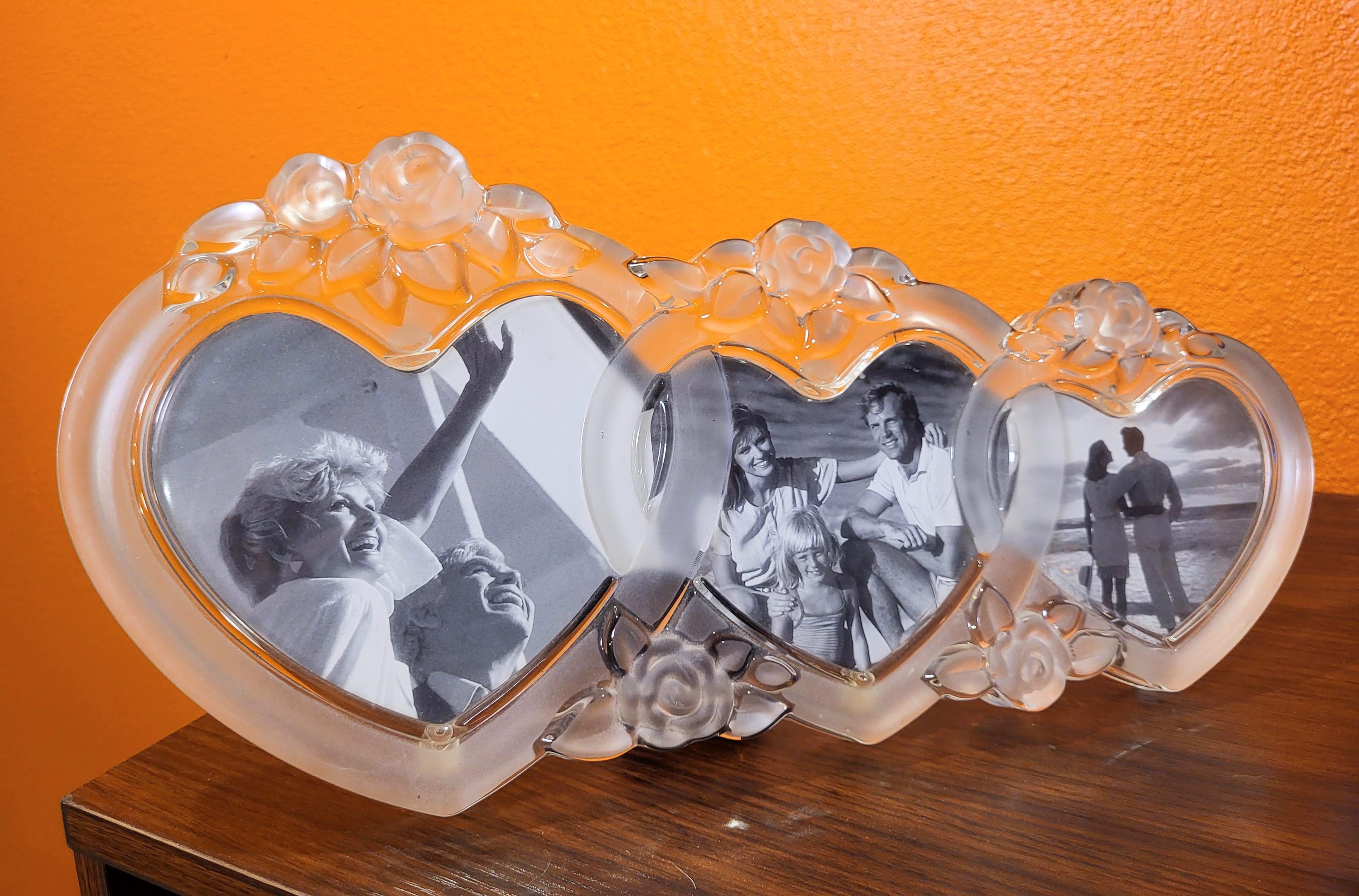 ヴィンテージモデル　MIKASA Rosemont PICTURE FRAME Vintage Mikasa Rosemont Crystal Triple Picture Frame - Etsy