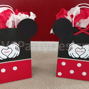 Minnie mouse, Mickey mouse Birthday Party Favor Bags