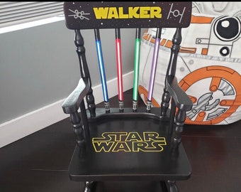 Star Wars Rocking Chair - Star Wars kids - Star Wars furniture - Star Wars decor - star wars nursery - star wars gift