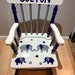 Elephant Rocking Chair Baby Boy Nursery Baby Elephant - Etsy