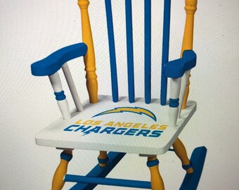 Los Angeles chargers - LA chargers rocking chair - LA chargers nursery - Los Angeles chargers bedroom - LA chargers gift - chargers kids