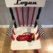 Cars Rocking Chair - Cars Nursery - Cars Birthday - Lightning Mcqueen ...