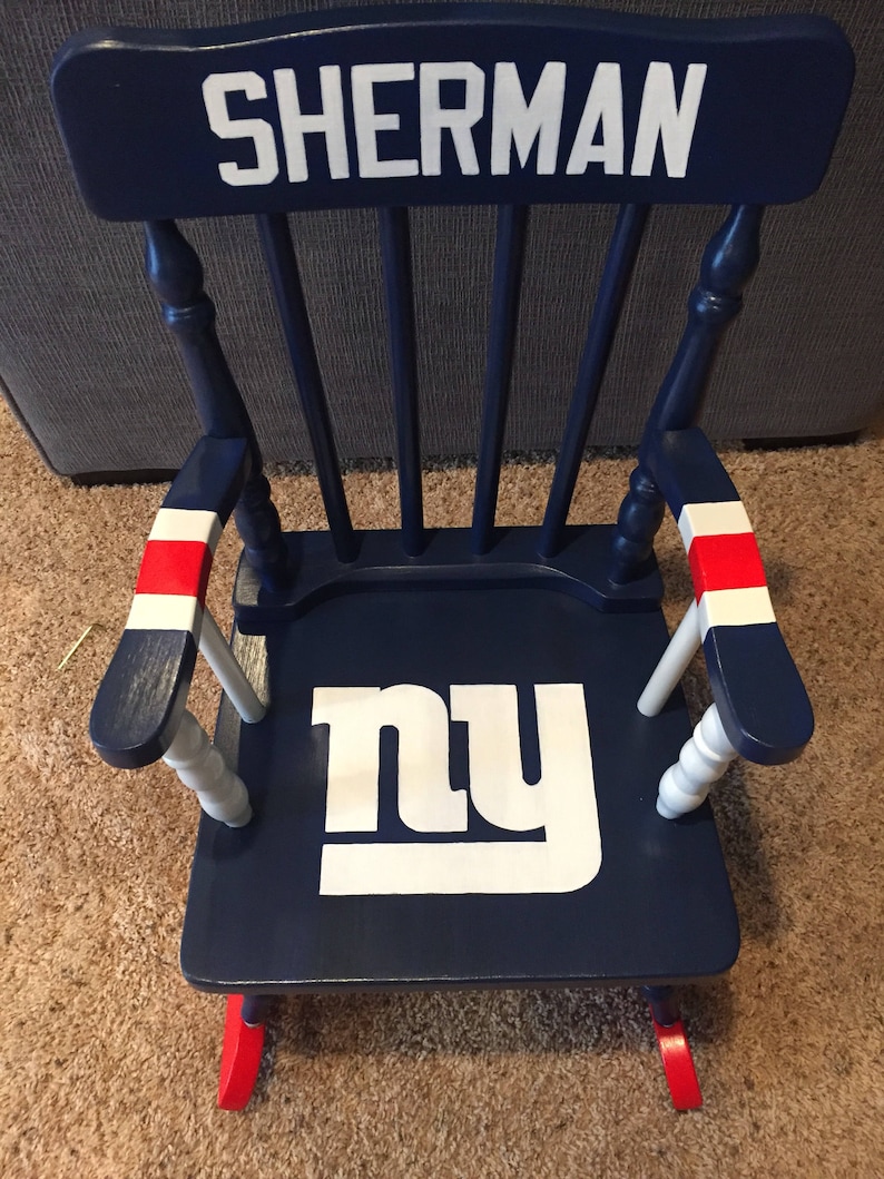 New York Giants Chair NFL Kids Chair New York Giants Furniture Giants Gift New York Giants Baby