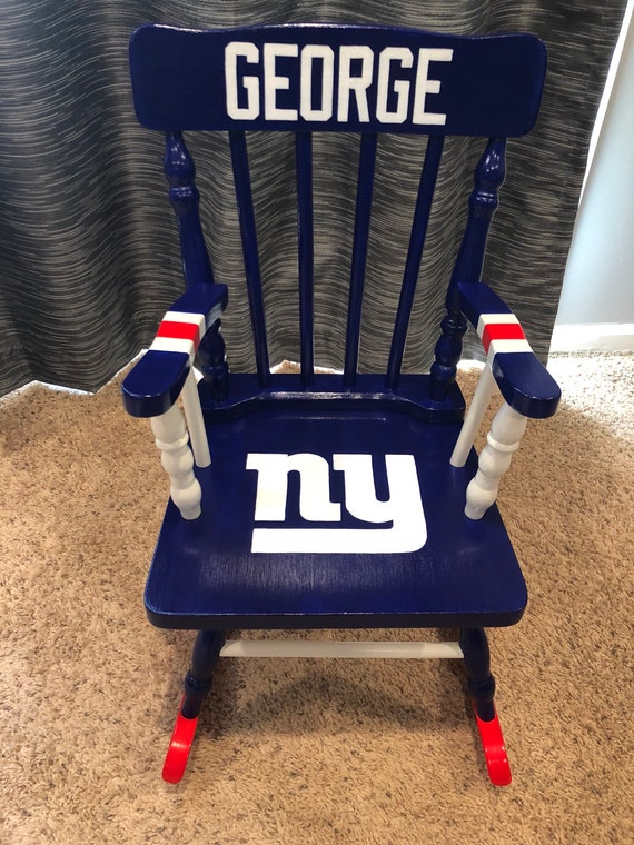 New York Giants Chair Nfl Kids Chair New York Giants Etsy