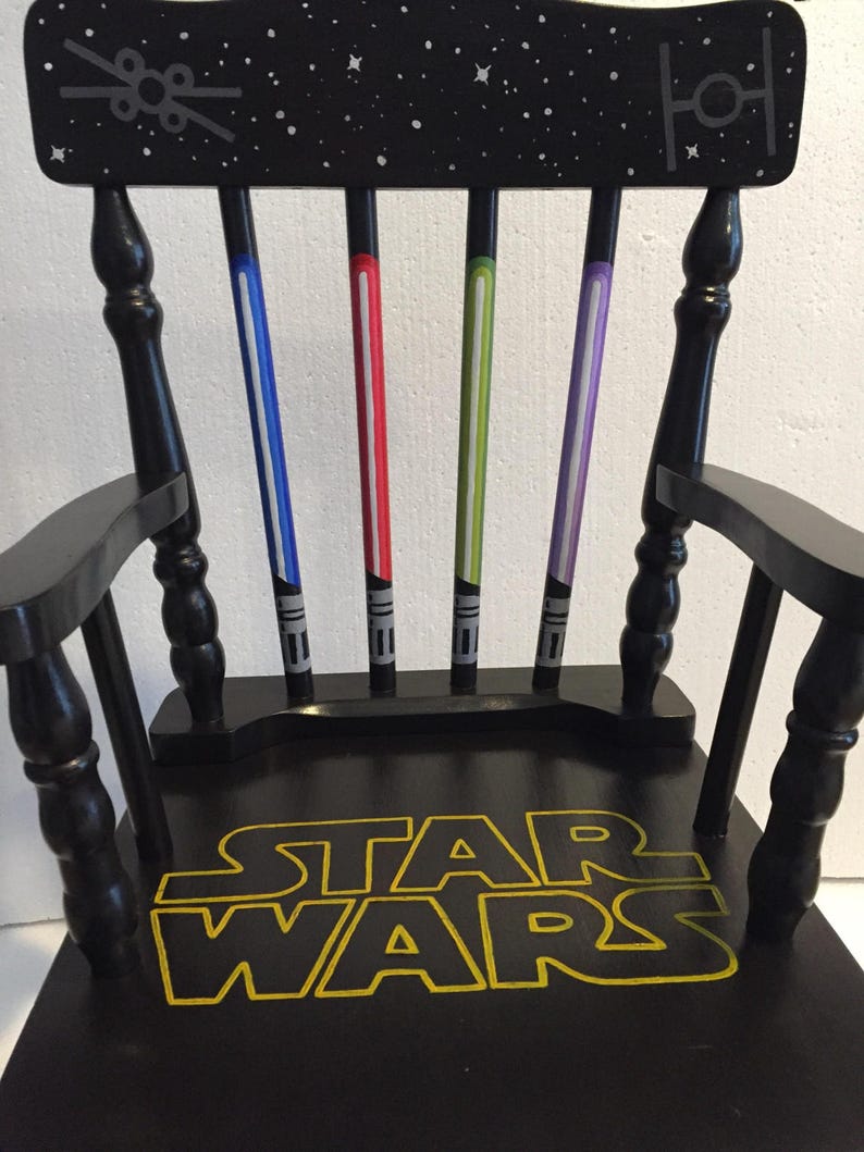 Star Wars Rocking Chair Star Wars kids Star Wars furniture Star Wars decor star wars nursery star wars gift image 4