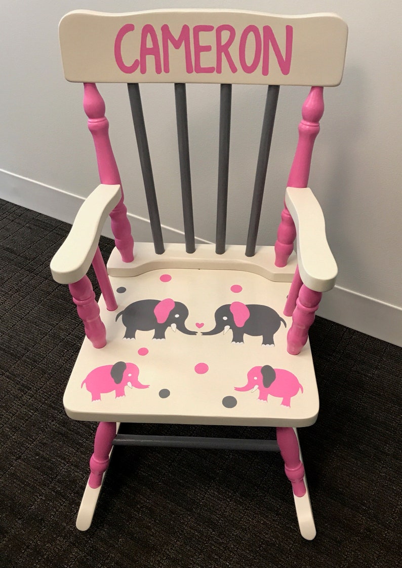 Elephant Rocking Chair Baby Girl Nursery Baby Elephant Nursery Gift