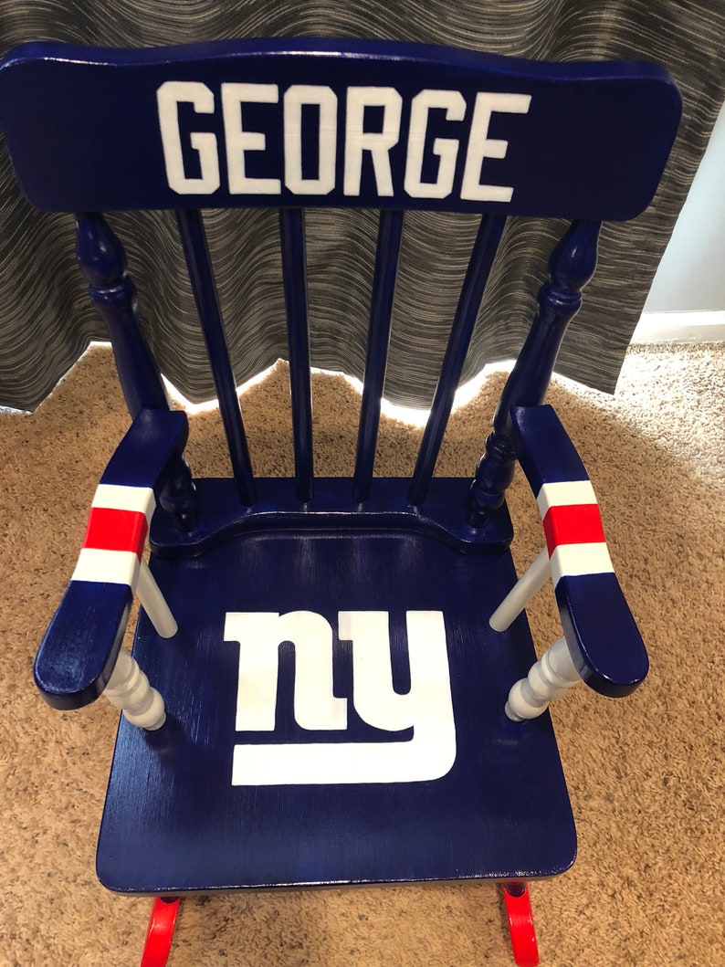 New York Giants Chair NFL Kids Chair New York Giants Etsy