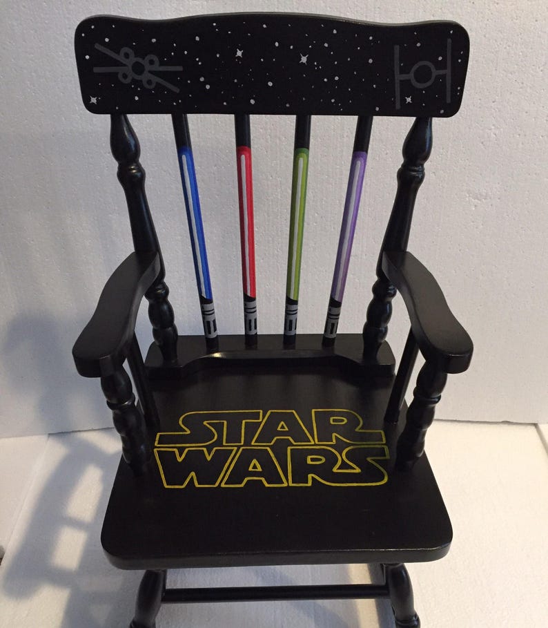 Star Wars Rocking Chair Star Wars kids Star Wars furniture Star Wars decor star wars nursery star wars gift image 3