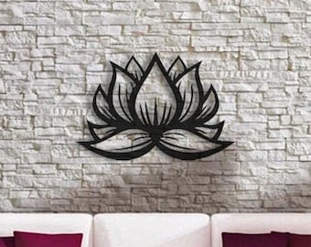 Lotus wall decor, Lotos wall art, Wall hanging lotus, Flower decor, Floral wall art, Wooden wall decor, Wooden wall art, Home decor