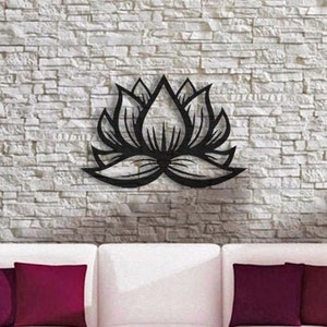 Lotus wall decor, Lotos wall art, Wall hanging lotus, Flower decor, Floral wall art, Wooden wall decor, Wooden wall art, Home decor