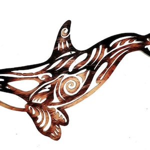 Wooden wall art dolphin orca, Dolphin orca wall decor, Hanging wall art orca, Wooden wall decor, Wooden wall art, Wolf decor, Home decor