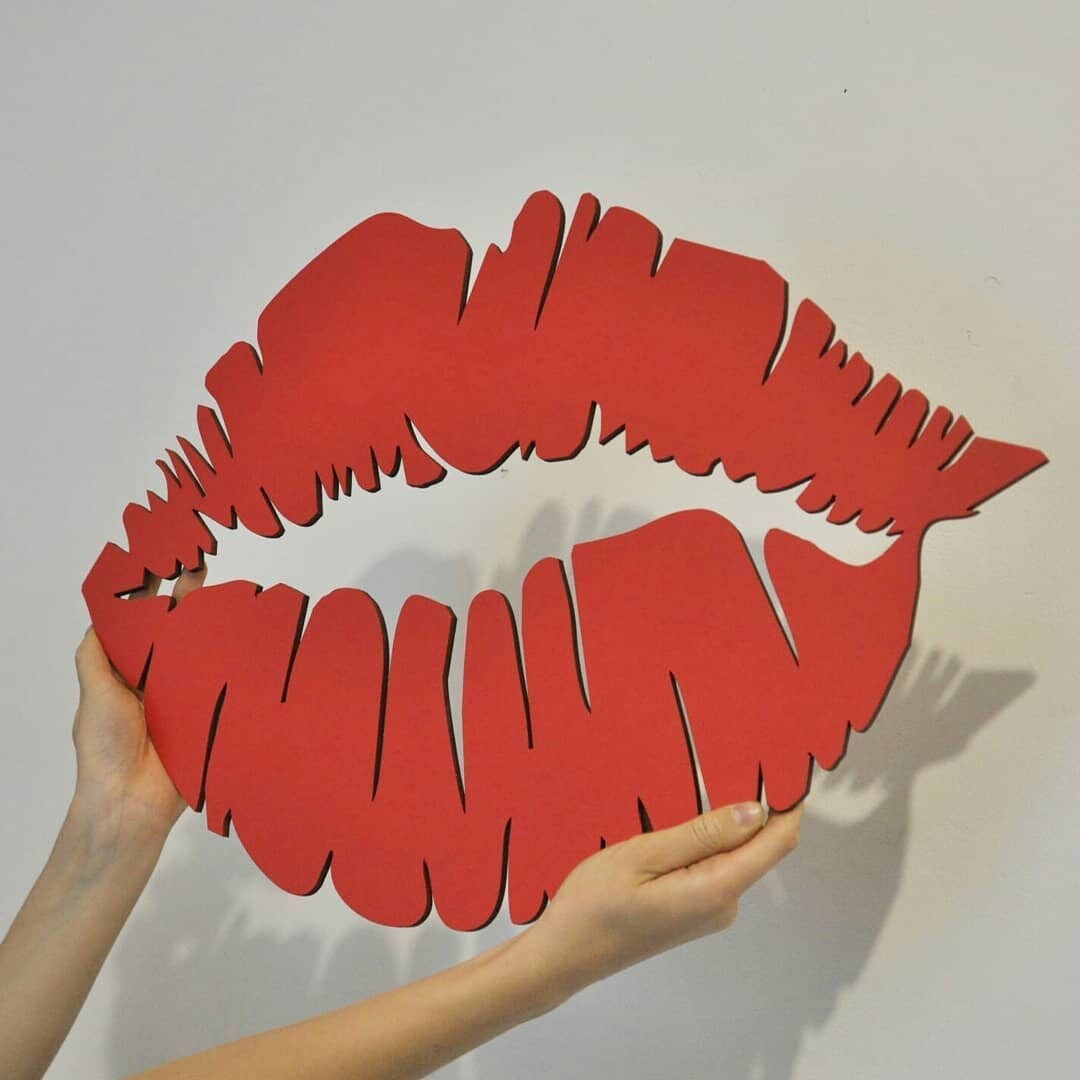 Lips Wall Art Lips Wall Decor Kiss Lips Decor Hanging Wall Etsy UK