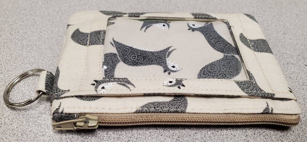 Super Cute Squirrel Party Print ID & Coin Wallet Key Chain - Etsy