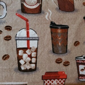 Super Cute Expresso Coffee Wristlet Lanyard ID/Badge Wallet w/Keyring image 7