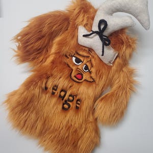 Adorable Handmade Inspired Furry Reindeer Dog Christmas Stocking