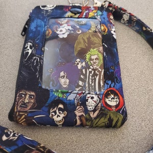Monedero con llavero y estampado de terror de Halloween súper lindo