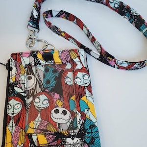Monedero/llavero con cordón para identificación con estampado de fiesta de Navidad n.° 2 de Halloween súper lindo