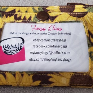 Monedero, llavero y cordón para la muñeca con estampado de girasoles otoñales muy bonito