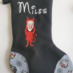 Handmade Christmas Sneaky Ghost  Stocking-Monogram Ready