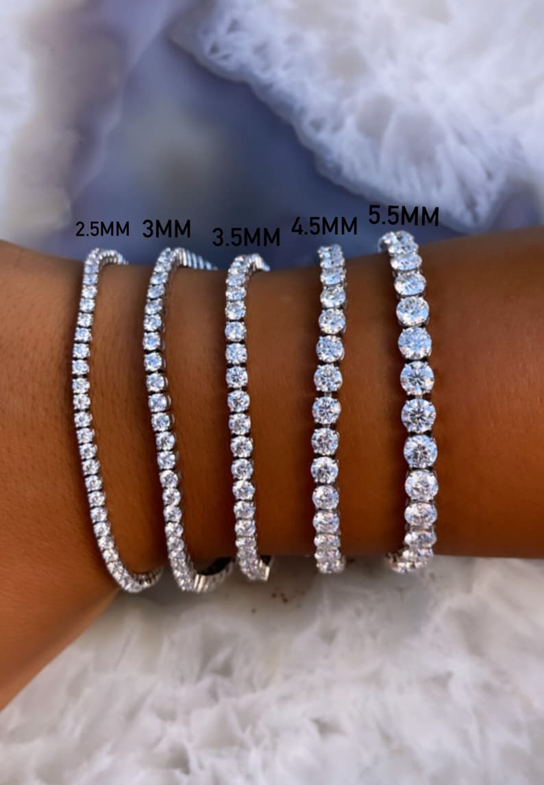 14k moissanite tennis bracelet Clearance